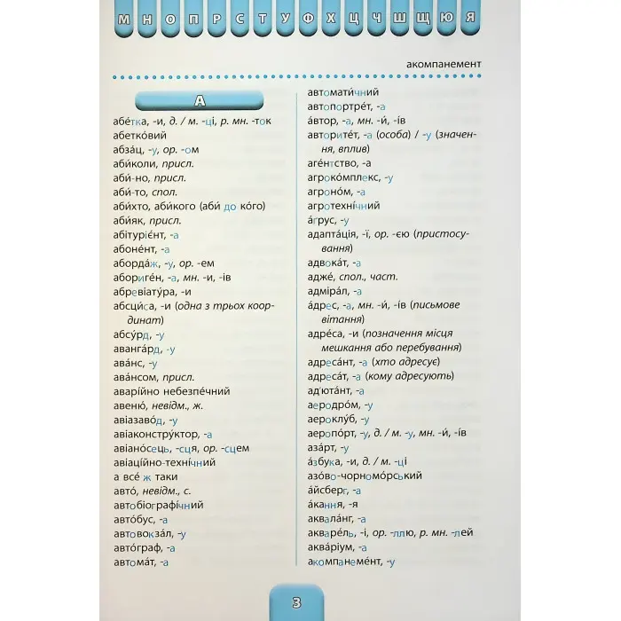 Шкільний словничок Орфографічний словник 3 в 1. 1-4 класи (9786175442678)