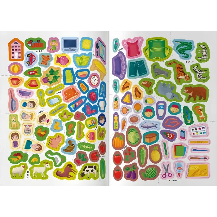 Школа сучасного чомусика. English. Мої перші слова. 115 розвивальних наліпок