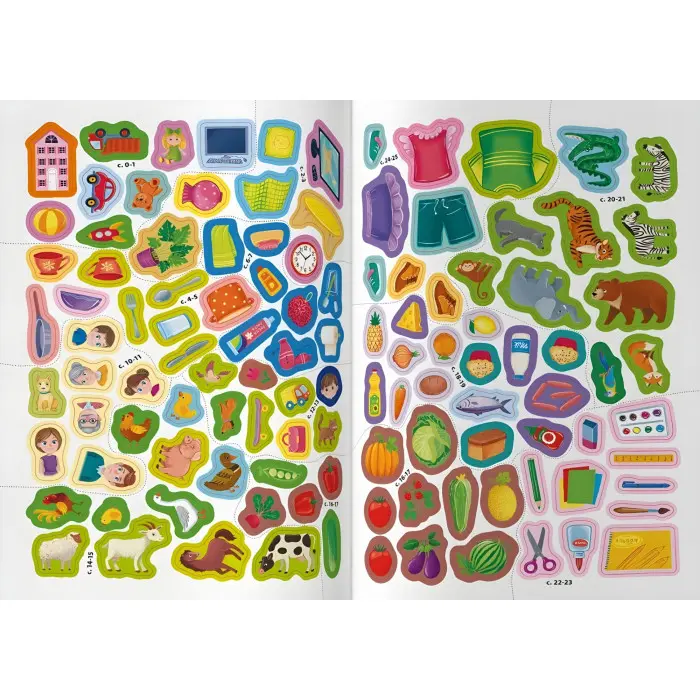 Школа сучасного чомусика. English. Мої перші слова. 115 розвивальних наліпок