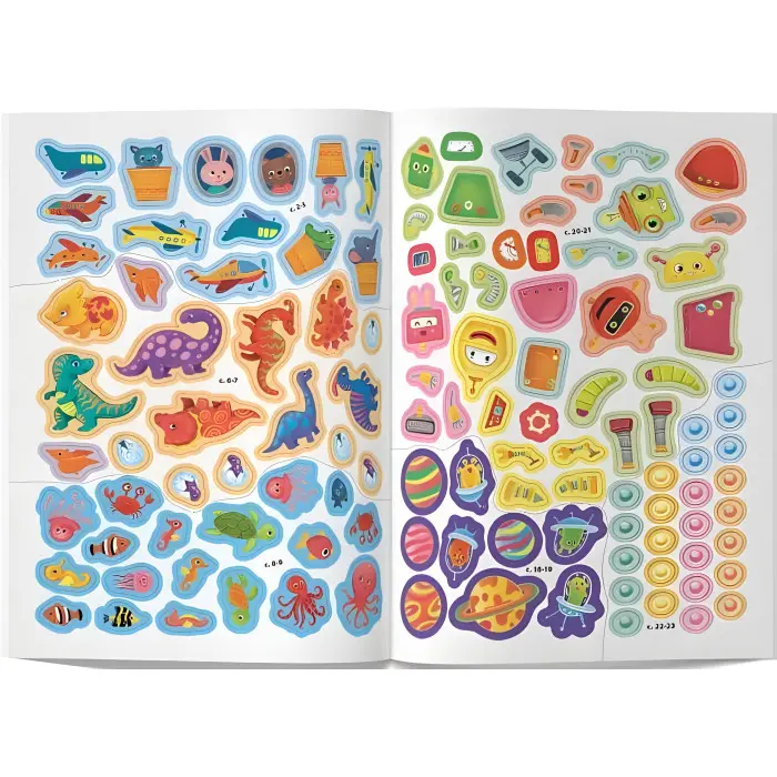 Школа сучасного чомусика. Тренуємо моторику. 120 розвивальних наліпок