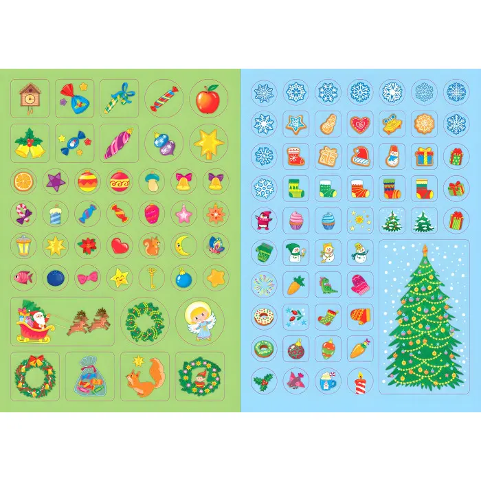 Святкові наліпки-прикрашалки. Чарівні історії