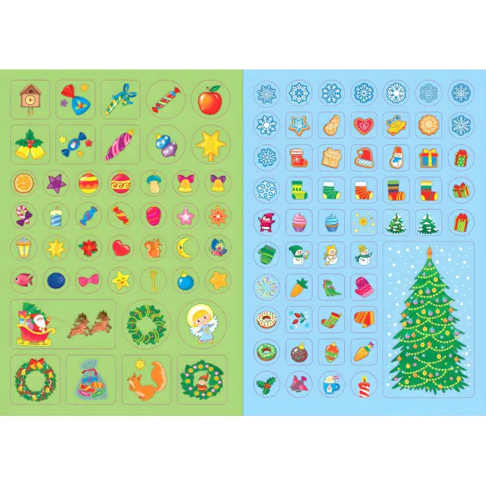 Святкові наліпки-прикрашалки. Чарівні історії