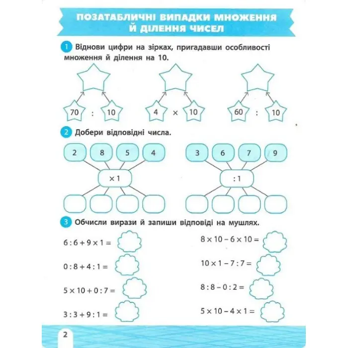 Тренажер-навчалочка 3 клас