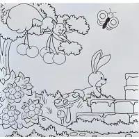 Троє поросят. Розвиваюча книжка з наліпками