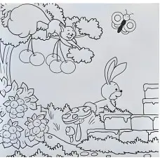 Троє поросят. Розвиваюча книжка з наліпками