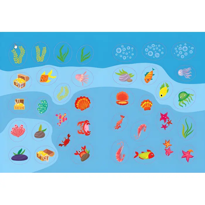 Творча майстерня з наліпками — Краб і його друзі