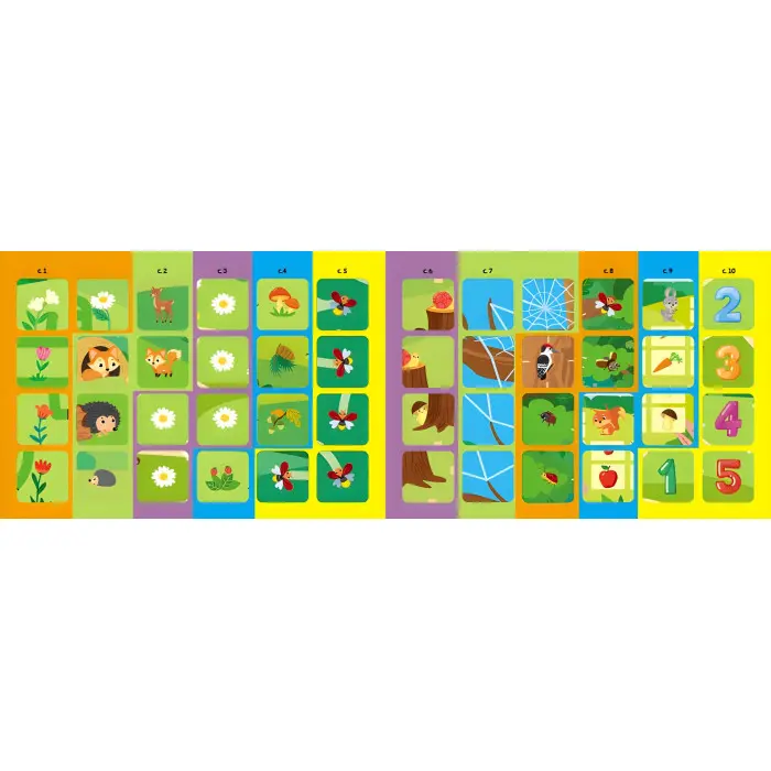 Учуся з наліпками : Лабіринти в лісі