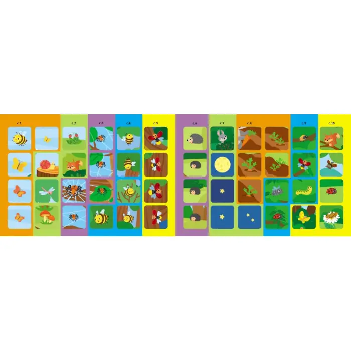 Учуся з наліпками : Загадки в лісі