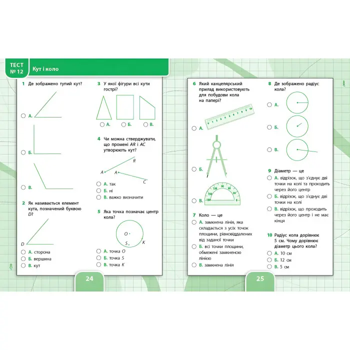 Усі види тестів. Математика. 4 клас