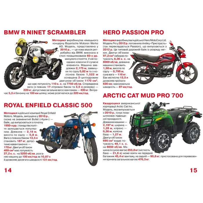 Велика книжка. Мотоцикли, мопеди,моторолери,скутери
