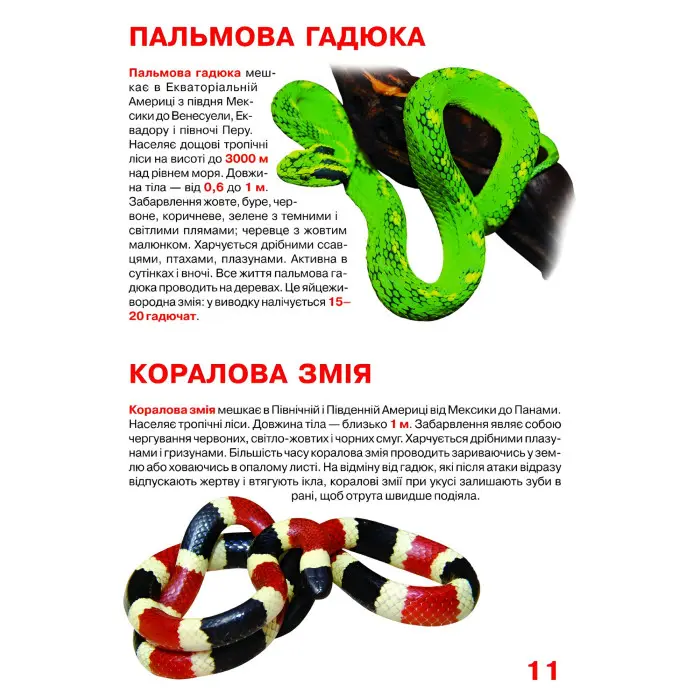 Велика книжка. Отруйні змії