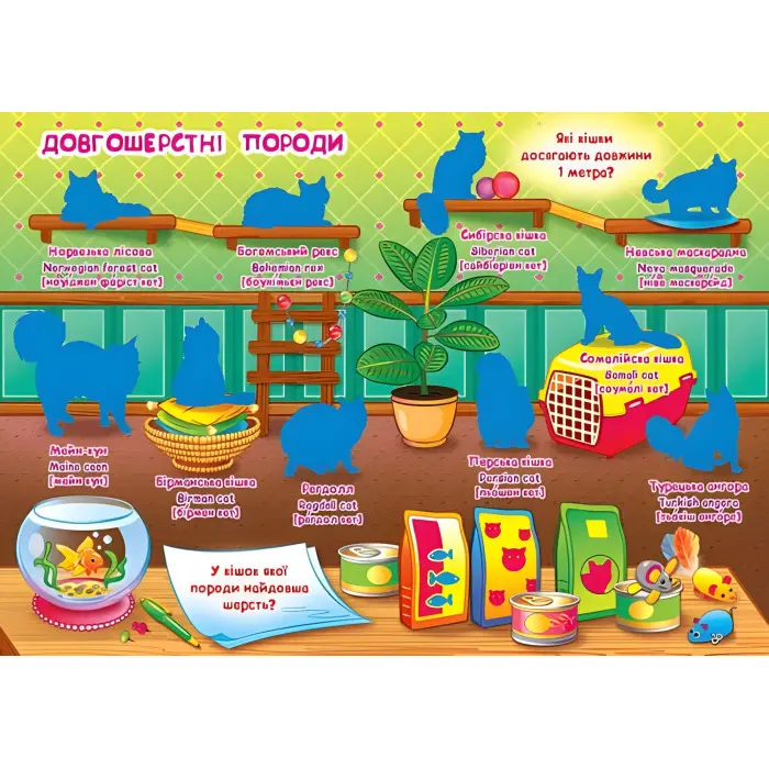 Велика книжка. Розвивальні наліпки. Розумнi завдання. Кішки