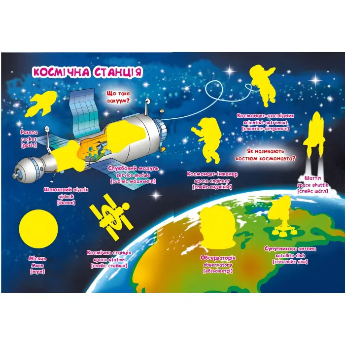 Велика книжка. Розвивальні наліпки. Розумнi завдання. Космос (9789669871411)