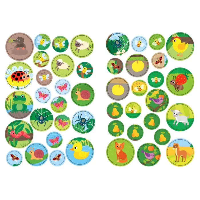 Великі наліпки для малят. Барвистий півник