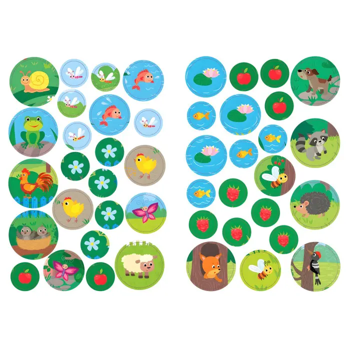 Великі наліпки для малят. Спритна жабка