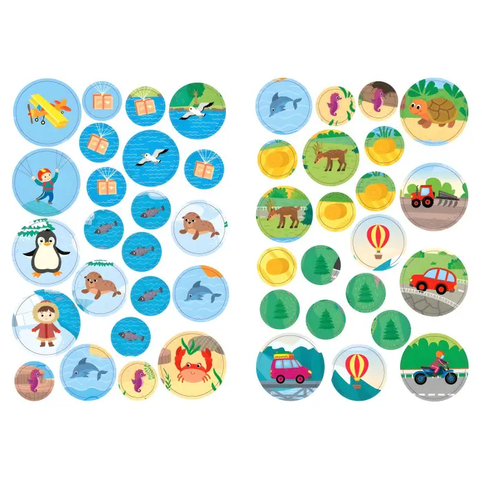 Великі наліпки для малят. Стрімкий літачок