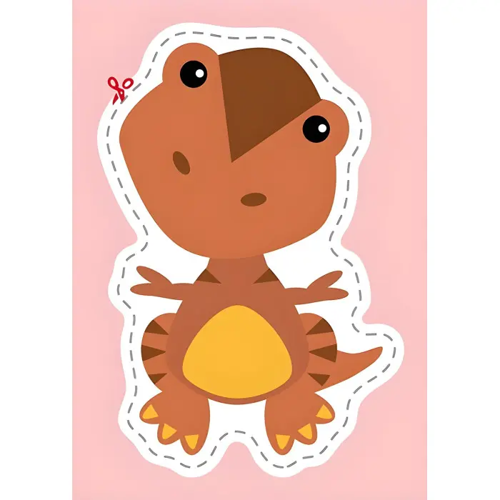 Вирізалки для найменших. Кумедні динозаврики кр