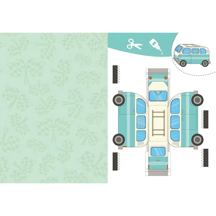 Вирізаємо та клеїмо. Аплікації. Обємні саморобки. Машинки