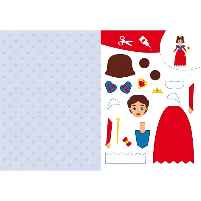 Вирізаємо та клеїмо. Аплікації. Обємні саморобки. Принцеси