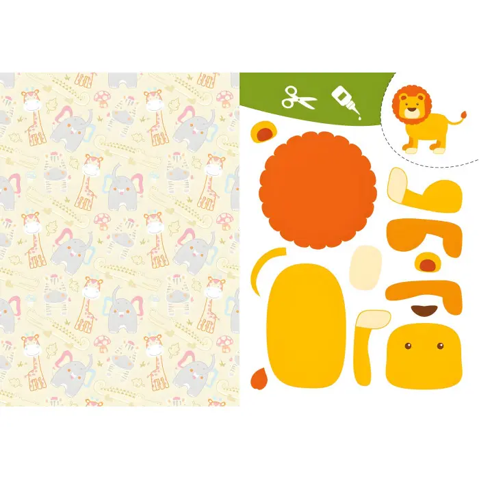 Вирізаємо та клеїмо. Аплікації. Обємні саморобки. Зоопарк