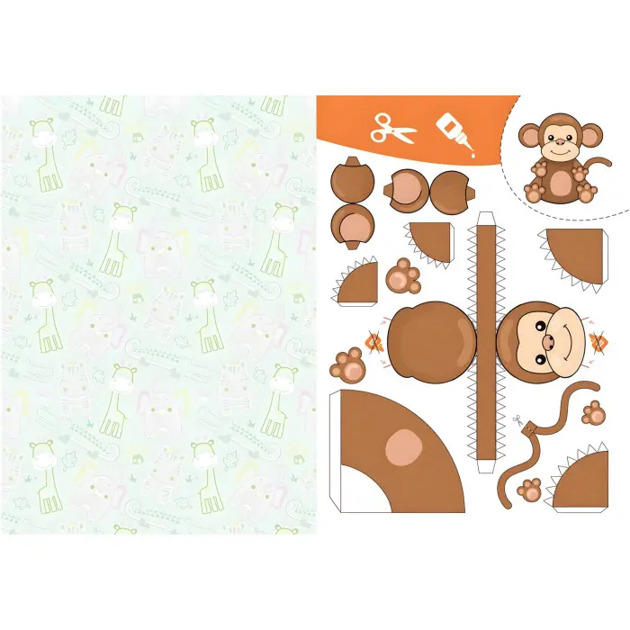 Вирізаємо та клеїмо. Аплікації. Обємні саморобки. Зоопарк