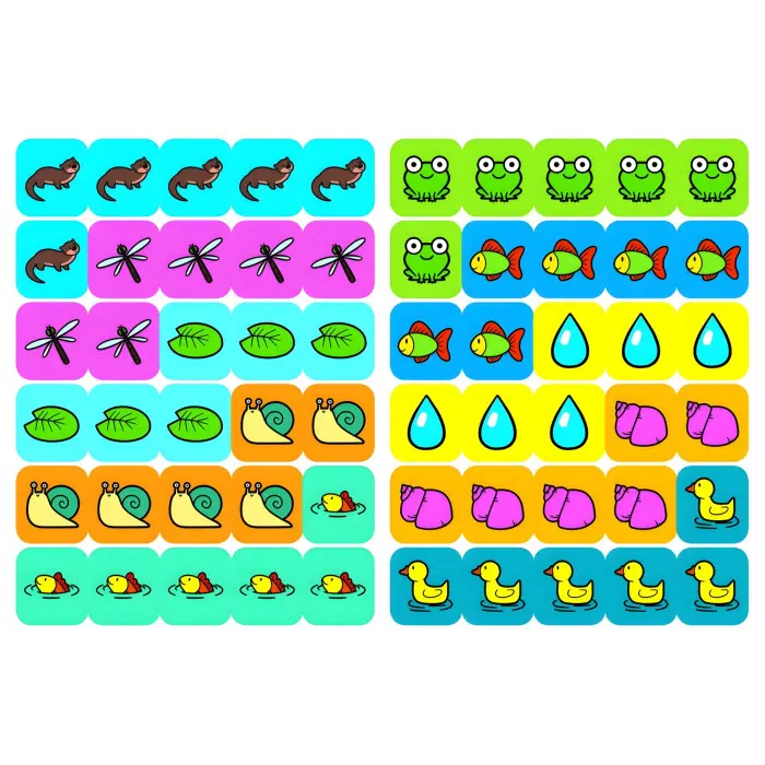 Віршики лепетушки-балакушки. Хто мешкає в ставку? 60 наліпок