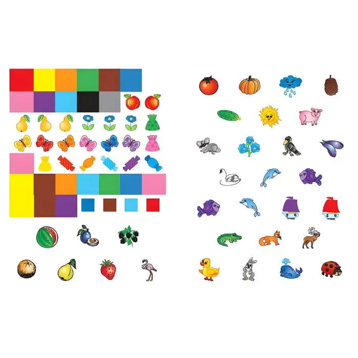 Я вчуся з наліпками. Кольори