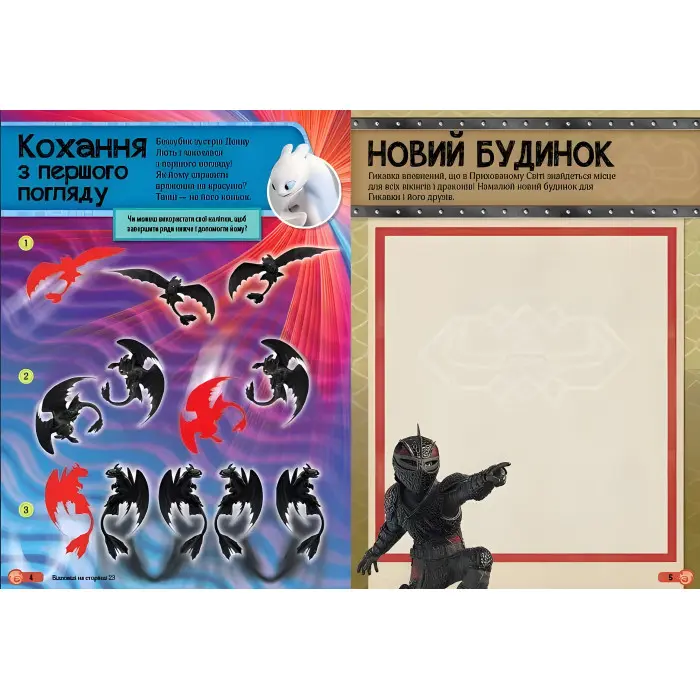 Як приборкати Дракона. Світ наліпок. Драконячі обладунки (У)
