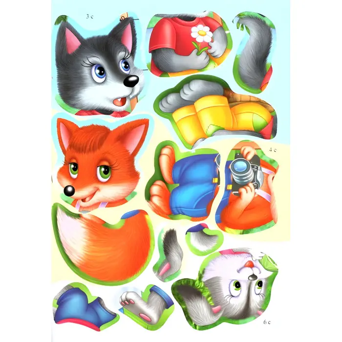 Збери ціле Лісові тварини