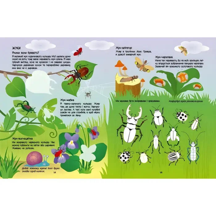 Зелена книжка про комашок. Пізнавальна книжка – Коваль Н. (Укр) АРТ (9786170975911)