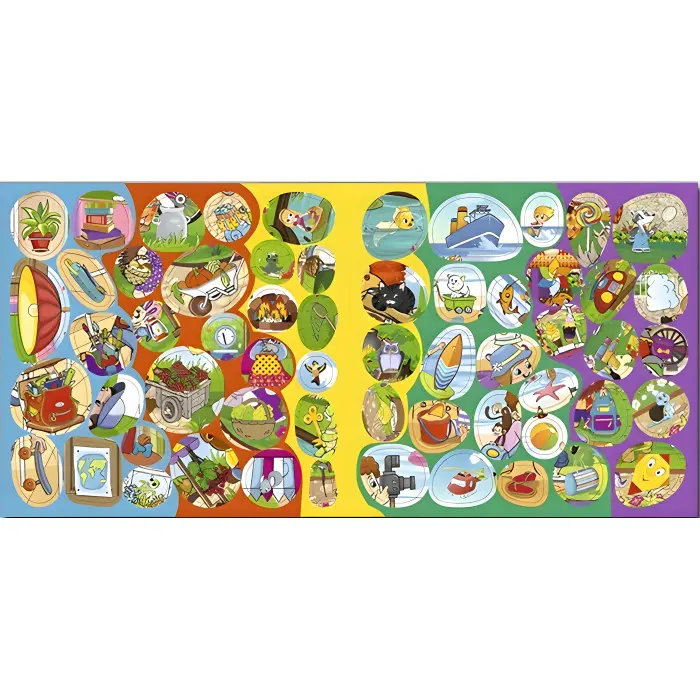 Знайди помилки - виправ наліпками. Блакитна