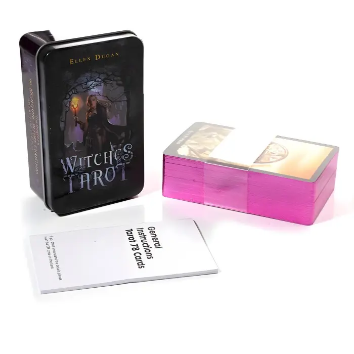 Чаклунське таро Елен Дуган (Witches tarot) у жерстяній коробочці.