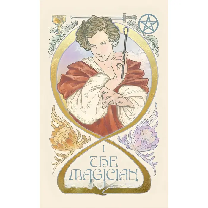 Карти Таро Ефірних видінь (Ethereal Visions tarot) із золотим покриттям.