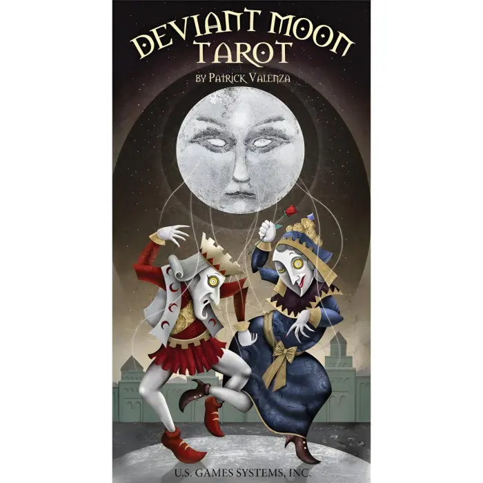 Карти Таро Шаленого Місяця (Deviant Moon tarot) у жерстяній коробочці