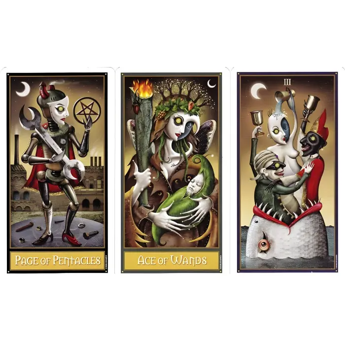 Карти Таро Шаленого Місяця (Deviant Moon tarot) у жерстяній коробочці