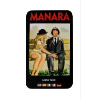 Manara. Erotic Tarot. Карти Таро з кольоровим зрізом у металевій коробці