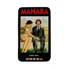 Manara. Erotic Tarot. Карти Таро з кольоровим зрізом у металевій коробці