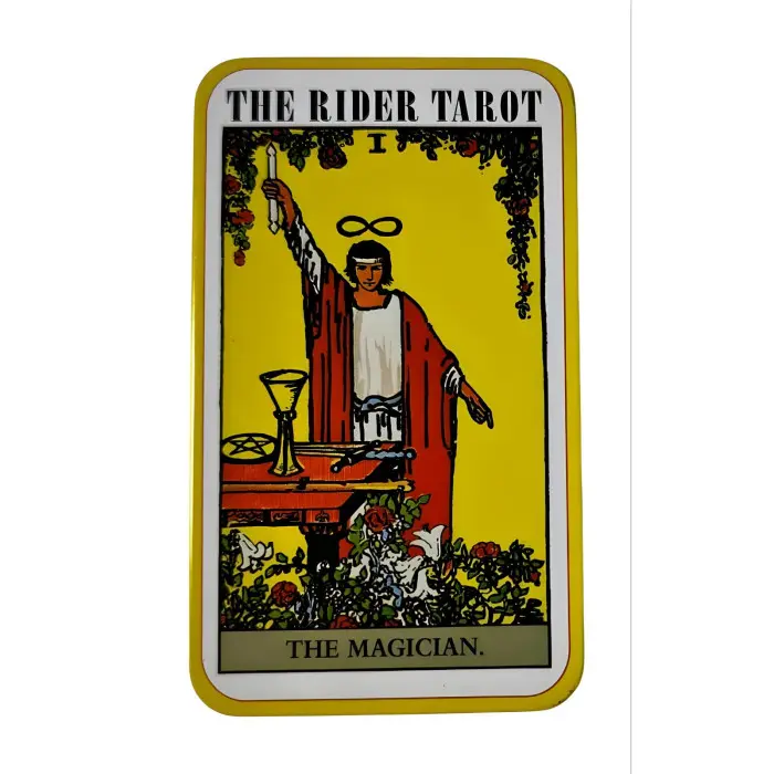 The Rider Tarot. Карти Таро з кольоровим зрізом у металевій коробці