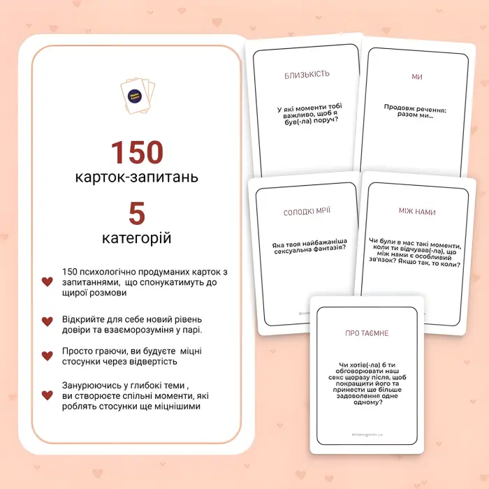 Між Нами про любов 2.0 Настільна гра