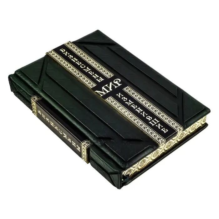 «Бізнесмени, що змінили світ» у шкіряній обкладинці.