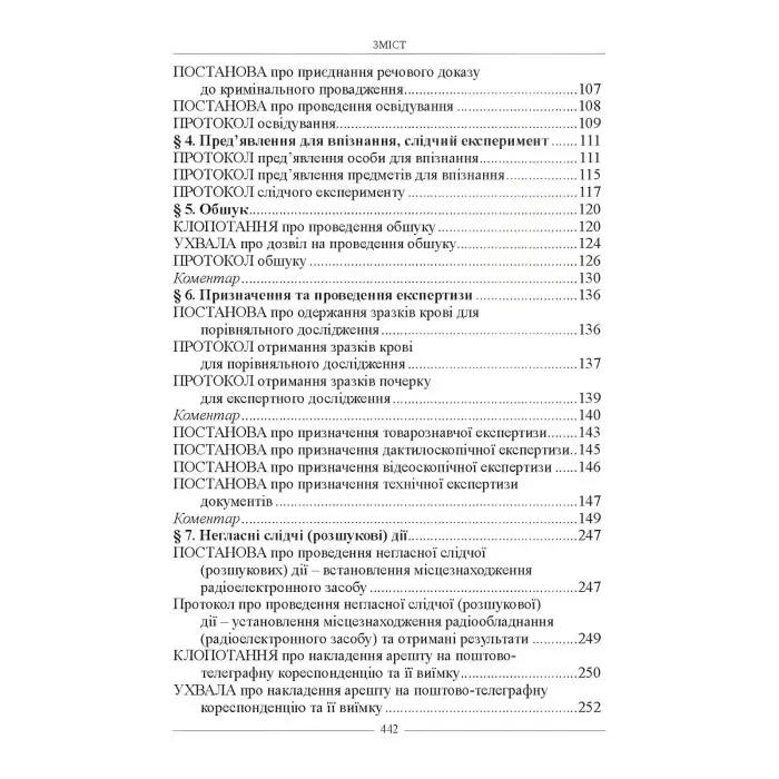Настільна книга слідчого. Зразки правничих документів 2024