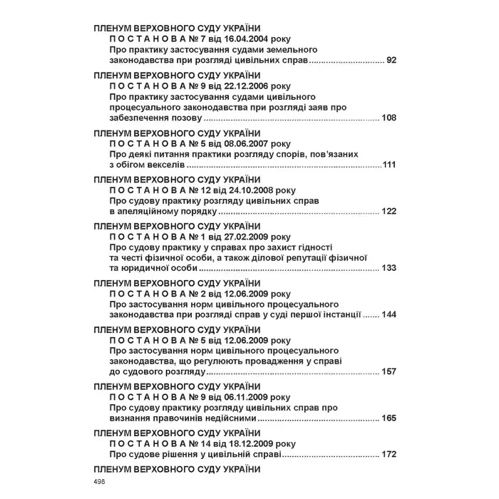 Постанови Пленуму Верховного Суду в цивільному судочинстві (8-ме вид.)